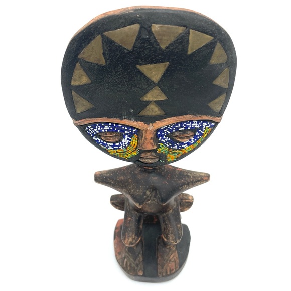 Wooden Ashanti Fertility Doll Statue - Picture 3 of 11